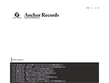 Tablet Screenshot of anchorrecords.jp